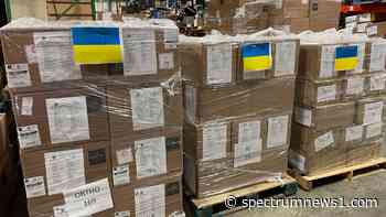 SOS International prepares medical shipment for Ukraine - Spectrum News 1