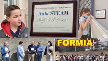 Formia - Intitolazione dell'aula STEAM dell'Istituto comprensivo "Pasquale Mattej" allo studente Raffaele Palmerini » Tuttogolfo - Tutto Golfo