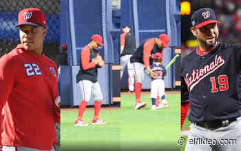 Hijo del venezolano Aníbal Sánchez aprende a batear de la mano de Juan Soto - El Fildeo