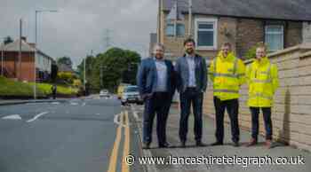 Padiham: Antony Higginbotham MP visits county's first 'rubber' road