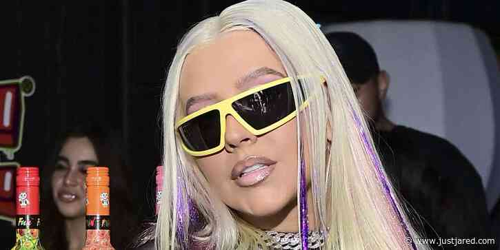 Christina Aguilera Is All Smiles As She Arrives at Her Fun Wine Pop-Up in L.A.