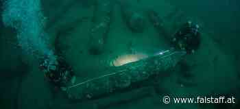 Historischer Fund: Englisches Kriegsschiff voller ungeöffneter Weinflaschen