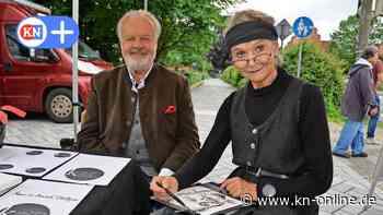 Live-Porträt-Malen auf dem Wochenmarkt