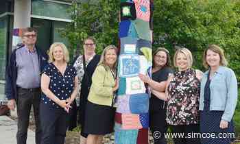 WHAT'S GOING ON HERE?: Yarn bombing in Innisfil for Deafblind Awareness Month - simcoe.com