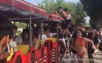 Rissa e caos al Lago di Garda, l'assalto al trenino dei turisti VIDEO - TG Verona