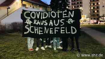 Protest-Aktionen: Corona-Spaziergänger auch in Schenefeld – Jugendliche halten dagegen - shz.de