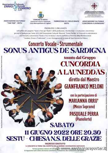 Sonus Antigus de Sardigna: concerto a Sestu 11/06 - Sardegna Reporter - Sardegna Reporter