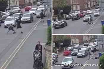 Brutal fight stops traffic in Blackburn road - The Bolton News