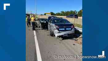 Man accused of hitting 2 vehicles on shoulder of I-664 in Newport News
