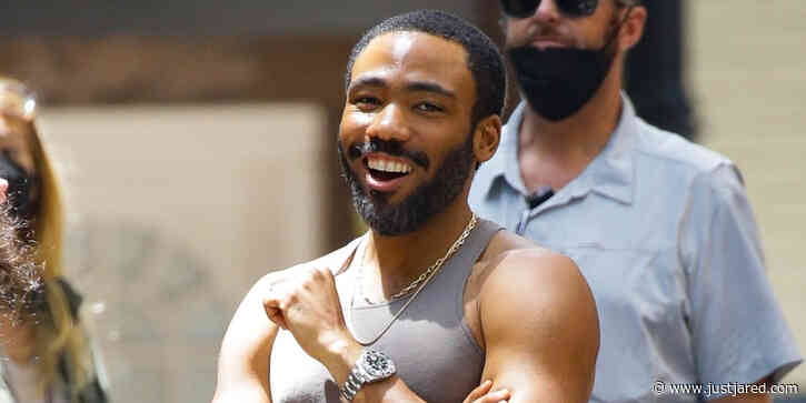 Donald Glover Shows Off Major Muscles On Set of 'Mr. & Mrs. Smith'