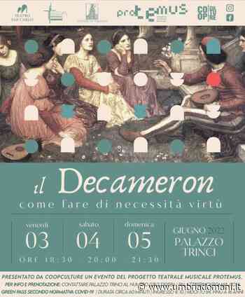 Foligno, a palazzo Trinci in scena “Il Decameron, come fare di necessità e virtù” - Umbriadomani