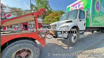 Asegura tránsito municipal camión mal estacionado en Tantoyuca - La Voz De Tantoyuca