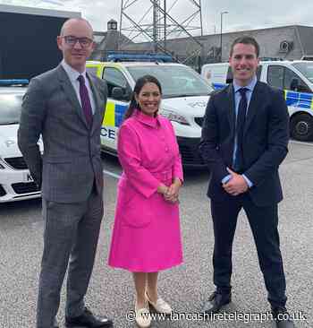 Priti Patel visits Lancashire to talk about tackling drug crime