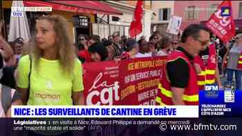Nice: les surveillants de cantine en grève ce jeudi - BFMTV