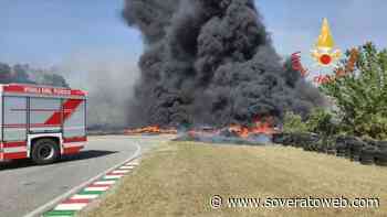 Vasto incendio alla pista Racing Kart “Due Mari” - Soverato Web
