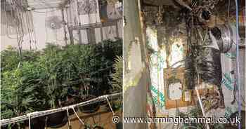 Cops uncover £200k cannabis farm in Dudley after 'bypassed electrics' sparks huge fire - Birmingham Live