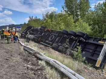 PHOTO. Accident de camion impressionnant au sud de Lyon : l’A7 saturée - actu.fr
