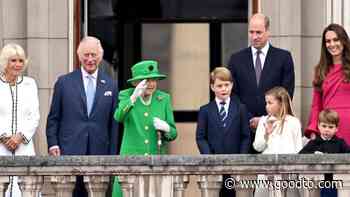 Princess Charlotte startled in adorable sibling moment with Prince George on Buckingham Palace balcony - goodtoknow