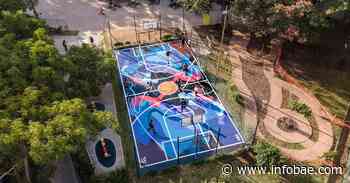 Martín Ron convirtió canchas públicas de Buenos Aires en obras de arte - infobae