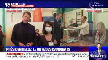 Présidentielle: Nicolas Dupont-Aignan vote à Yerres en Essonne - BFMTV