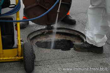 PROSEGUONO GLI INTERVENTI DI SANIFICAZIONE DELLA RETE FOGNARIA URBANA - Città di Trani - Città di Trani