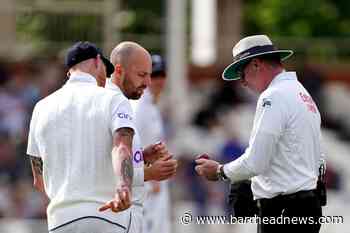 New Zealand batter Daryl Mitchell hits six directly into spectator's drink - Barrhead News