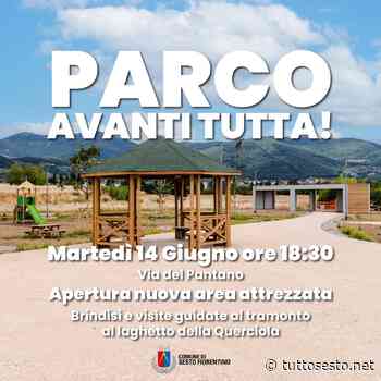 Sesto: apertura della nuova area attrezzata di via del Pantano - Stefano