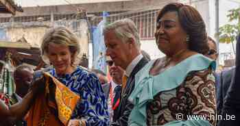 Koningin Mathilde en koning Filip brengen bezoek aan sfeervolle markt in Congo - Het Laatste Nieuws