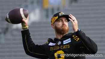 Veteran Evans comfortable in starting role with Hamilton Tiger-Cats - Lethbridge News Now