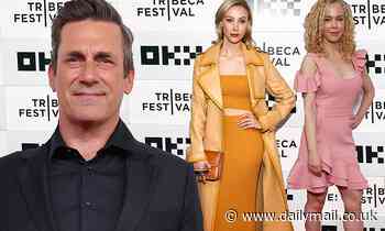 Corner Office stars Jon Hamm, Sarah Gadon, and Kimberley Shoniker attend TFF premiere in NYC - Daily Mail