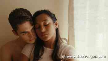 "First Love" Stars Hero Fiennes Tiffin, Sydney Park Are Smitten in Exclusive Clip: Watch the Video - Teen Vogue