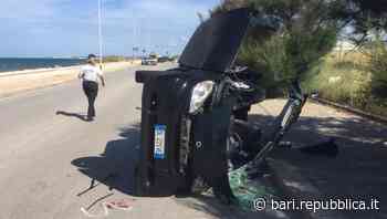 Bari, incidente sul lungomare Giovine a San Giorgio: coinvolte due auto e una moto. Tre feriti in codice rosso - La Repubblica