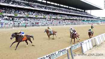 Mo Donegal crosses finish line first at Belmont Stakes