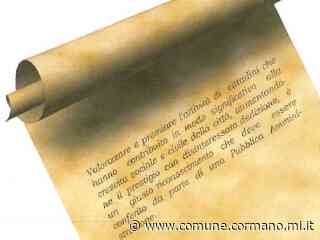 Civiche Benemerenze 2022: cerimonia di conferimento sabato 11 giugno - Comune di Cormano