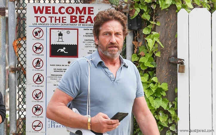 Gerard Butler Kicks Off the Weekend With a Malibu Beach Stroll (Photos)