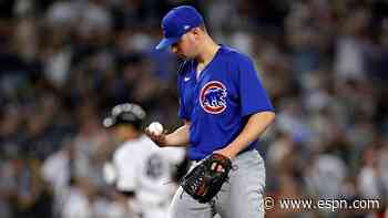 Cubs' Swarmer gives up record-tying six HRs