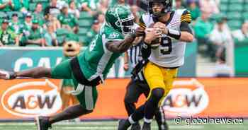 Hamilton Tiger-Cats sputter in season opening loss in Saskatchewan