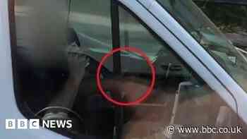 M6 crackdown: Driver filmed holding drink and phone