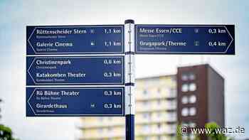 Neue Schilder weisen Touristen in Essen den Weg - WAZ News