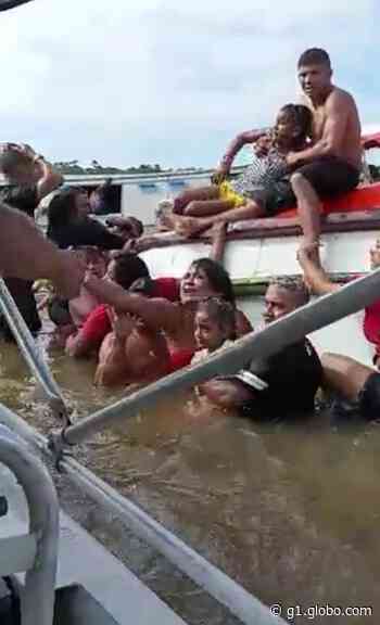 Embarcação com 25 pessoas vira em Abaetetuba, nordeste do PA - Globo