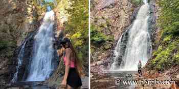 This 1-km Trail In New Brunswick Leads To A Towering Waterfall & You Can Swim At The Bottom - Narcity Canada