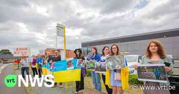 Protest aan nieuwe Russische supermarkt in Opwijk: "Russen blijf in uw kot" - VRT NWS
