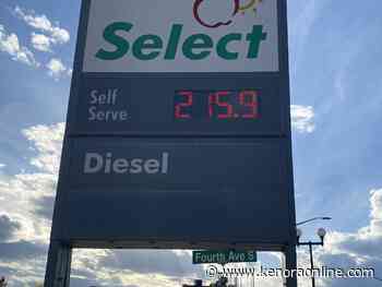 Gas prices in the region increased quietly overnight - KenoraOnline.com