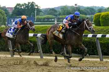 Mo Donegal wins the Belmont Stakes