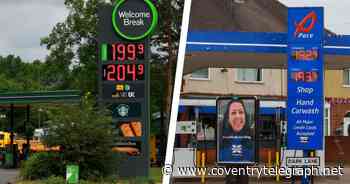 The most expensive petrol in Coventry with one station charging 199.9p - Coventry Live