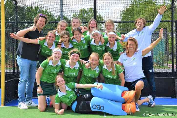 U16-girls Meetjesland Hockey Club kampioen in Nationale 3