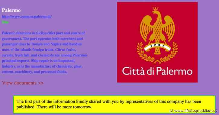 Palermo, sul dark web i dati rubati dal sito del Comune: multe, ingiunzioni di pagamento, verbali e note interne della Polizia