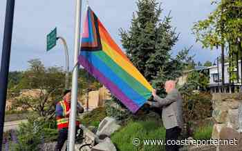 Someone keeps threatening the Gibsons pride flag, so Gibsons keeps raising it - Coast Reporter
