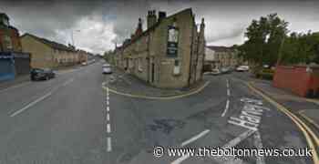 Car left on its roof after crash on Halliwell Road - The Bolton News