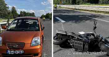 B4 bei Coburg: 92-jähriger Geisterfahrer sorgt für schweren Unfall - Motorradfahrer kann nicht mehr ausweichen